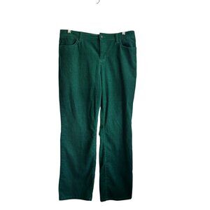 Talbots Emerald Green Corduroy Pants Size 14P